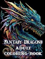 Fantasy Dragons Adult Coloring Book 