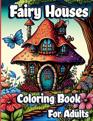 Fairy Houses Coloring Book for Adults