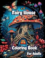 Fairy House Coloring Book for Adults