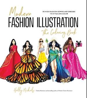 Modern Fashion Illustration--The Coloring Book