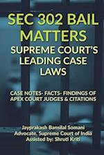 SEC 302 BAIL MATTERS- SUPREME COURT'S LEADING CASE LAWS 
