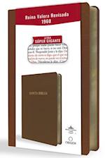 Biblia Reina Valera Revisada 1960 Letra Súper Gigante, Símil Piel Marrón / Spanish Bible Rvr 1960 Super Giant Print, Brown Leathersoft