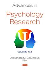 Advances in Psychology Research. Volume 151