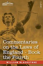 Commentaries on the Laws of England, Book the Fourth (in Four Books)