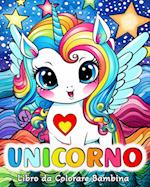 Libro da Colorare Unicorno Bambina