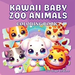 Kawaii Baby Zoo Animals, Coloring book