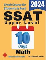 SSAT Upper Level Math Test Prep in 10 Days