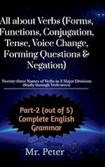 All about Verbs (Forms, Functions, Conjugation, Tense, Voice Change, Forming Questions & Negation)