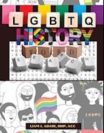 LGBTQ History Word Search: Learn Gay Lesbian Bi Transgender Non-Binary and Queer History in the United States 