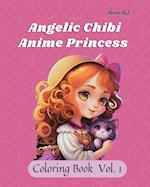 Anime Art Angelic Chibi Anime Princess Coloring Book: 40 high quality coloring pages for anime manga fans ages 8 and up 