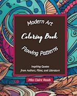 Modern Art Flowing Patterns Coloring Book