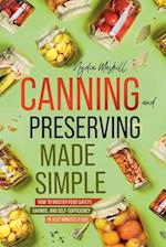 Canning and Preserving Made Simple